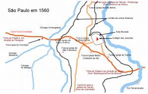 mapa de sao paulo em 1560 