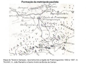 mapa da formacao de sao paulo em 1553 e 1557